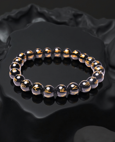 Black Tourmaline Om Mani