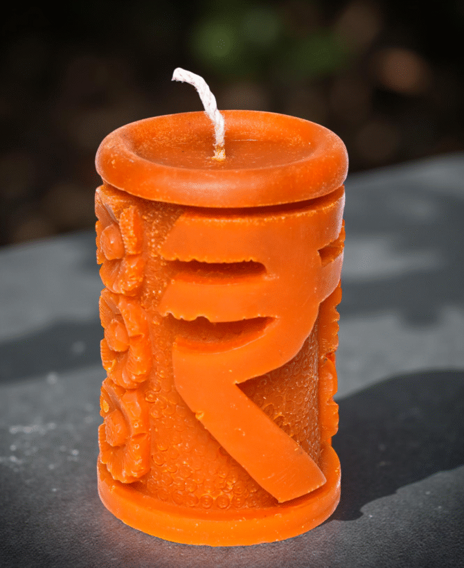 Orange Money Candle
