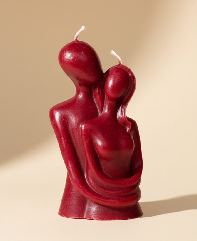Red Couple Candle