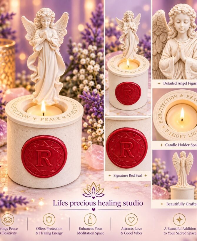 Angel candle holder