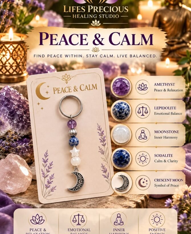 Peace & Calm Keychain