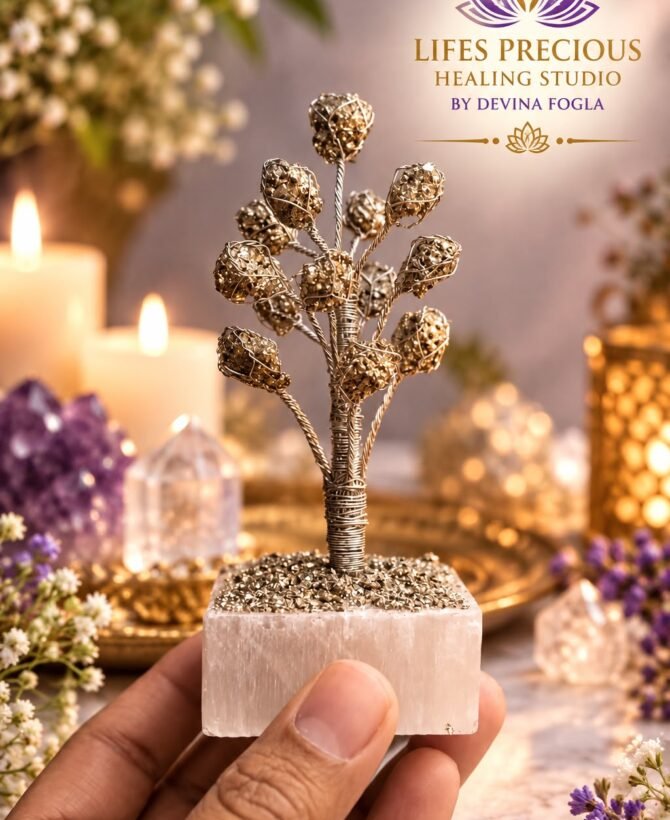 Pyrite Selenite Tree.